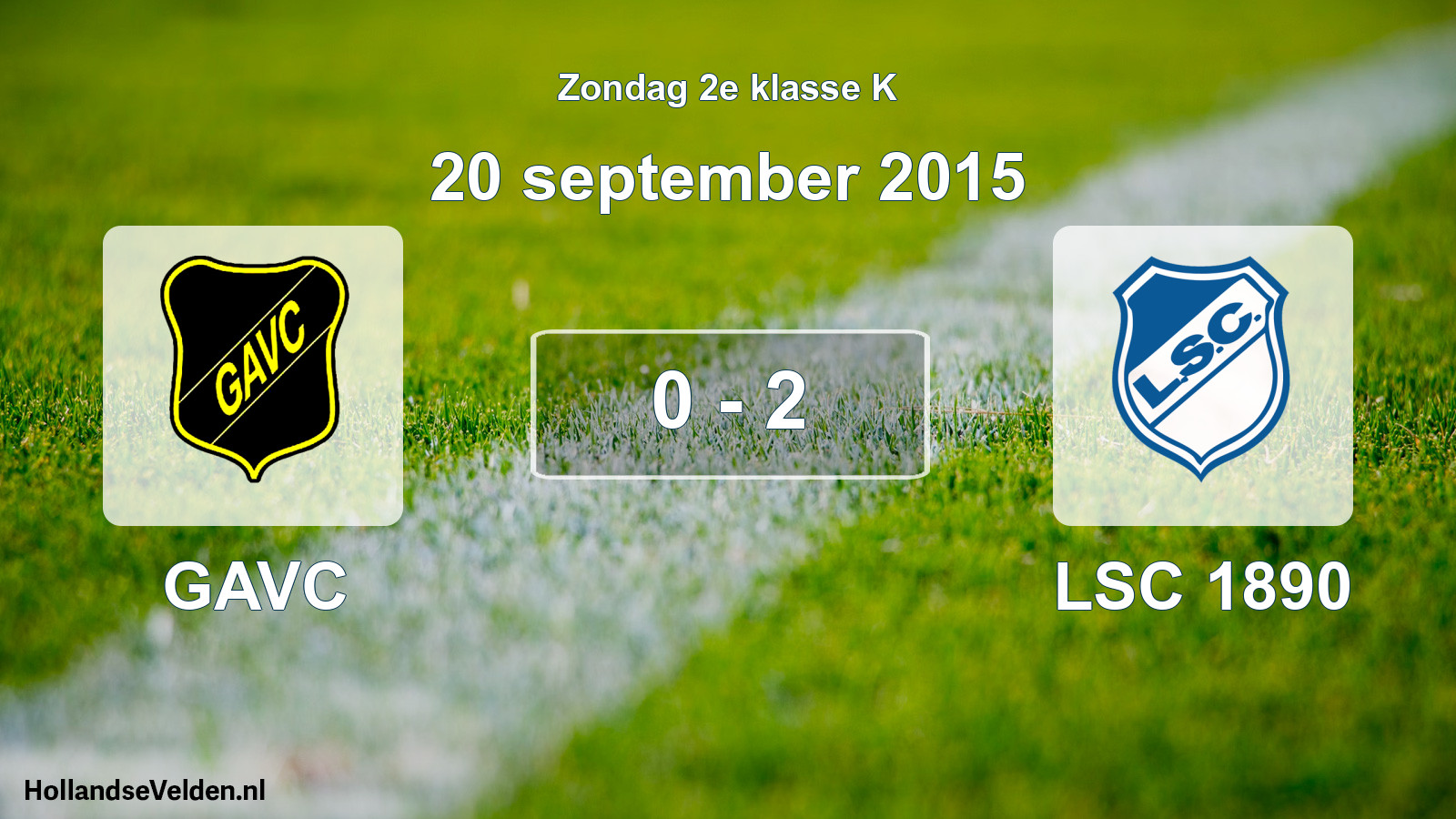 Total number of matches played: GAVC - LSC 1890 0 - 2 (20 September 2015)