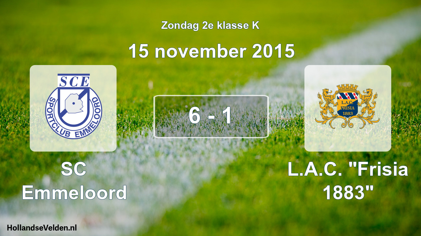 Total number of matches played: SC Emmeloord - L.A.C. 