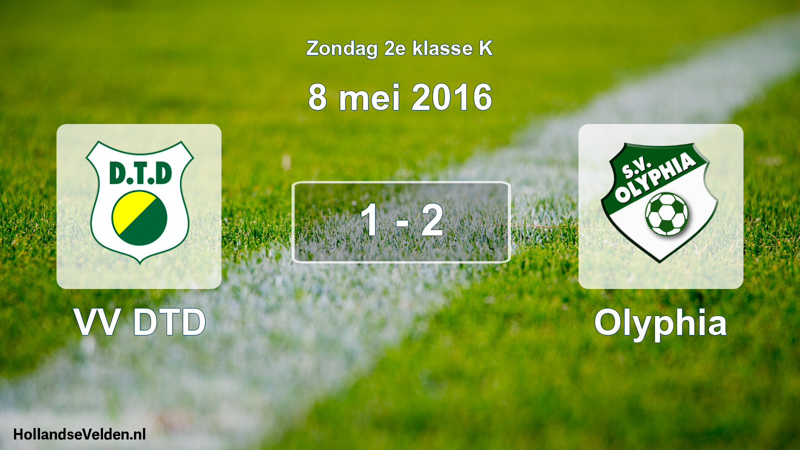 Total number of matches played: VV DTD - Olyphia 1 - 2 (8 May 2016)