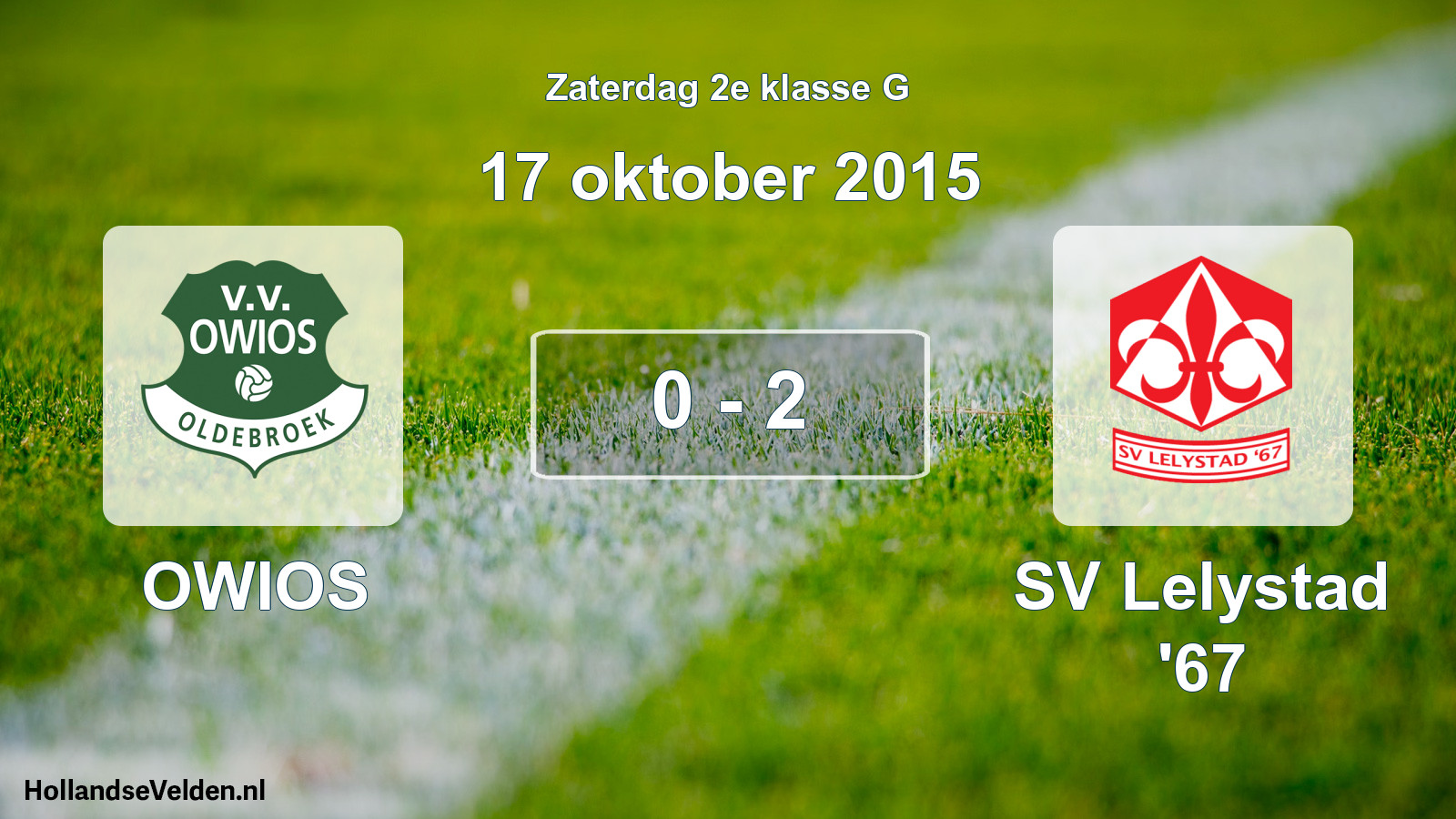 Total number of matches played: OWIOS - SV Lelystad '67 0 - 2 (17 October 2015)