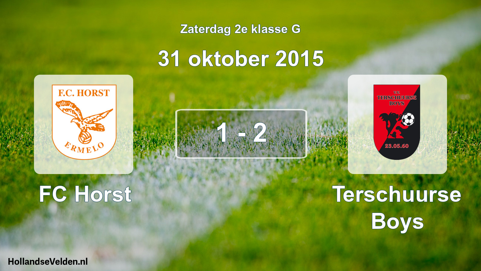 Total number of matches played: FC Horst - Terschuurse Boys 1 - 2 (31 October 2015)