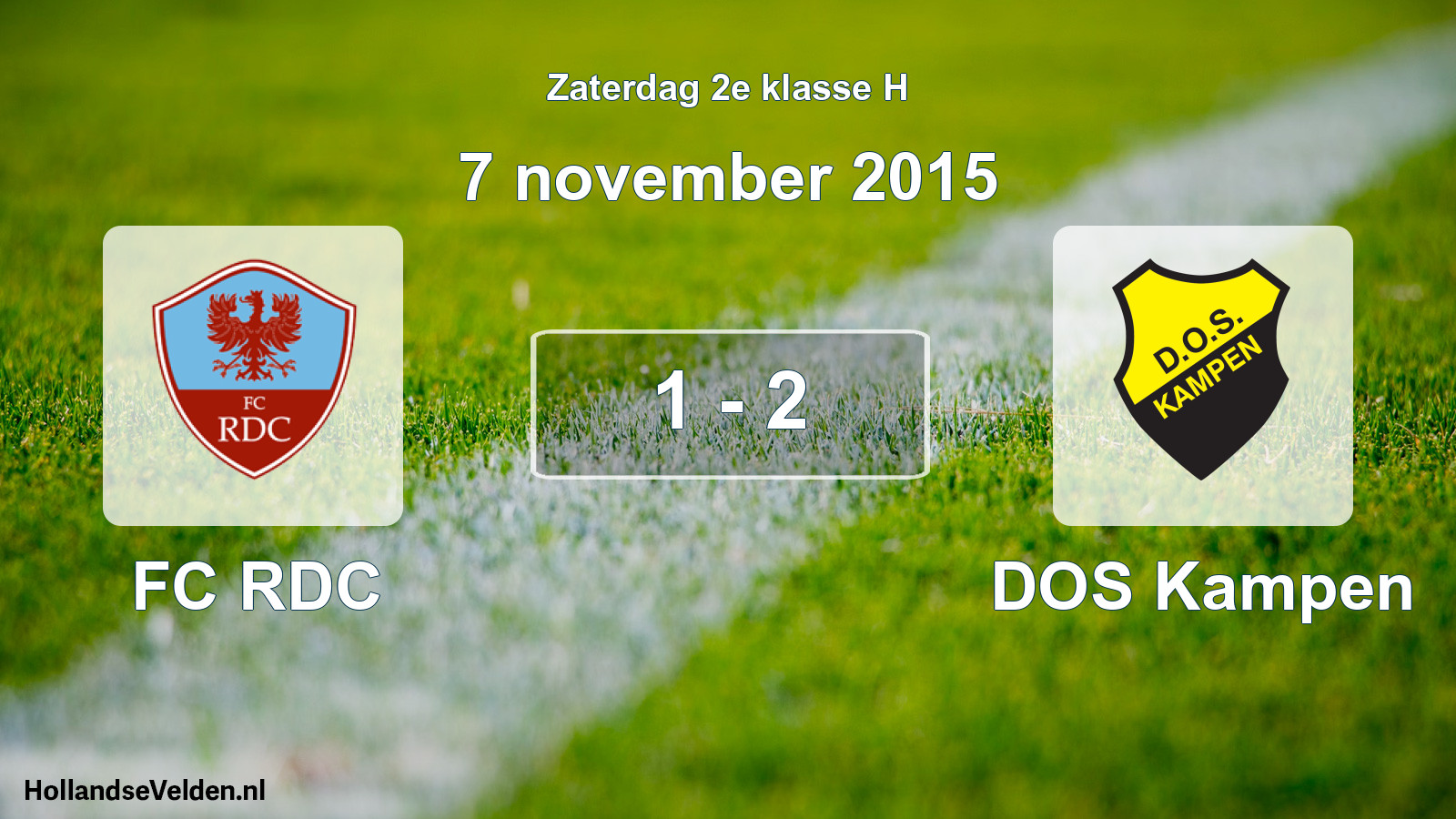 Total number of matches played: FC RDC - DOS Kampen 1 - 2 (7 November 2015)
