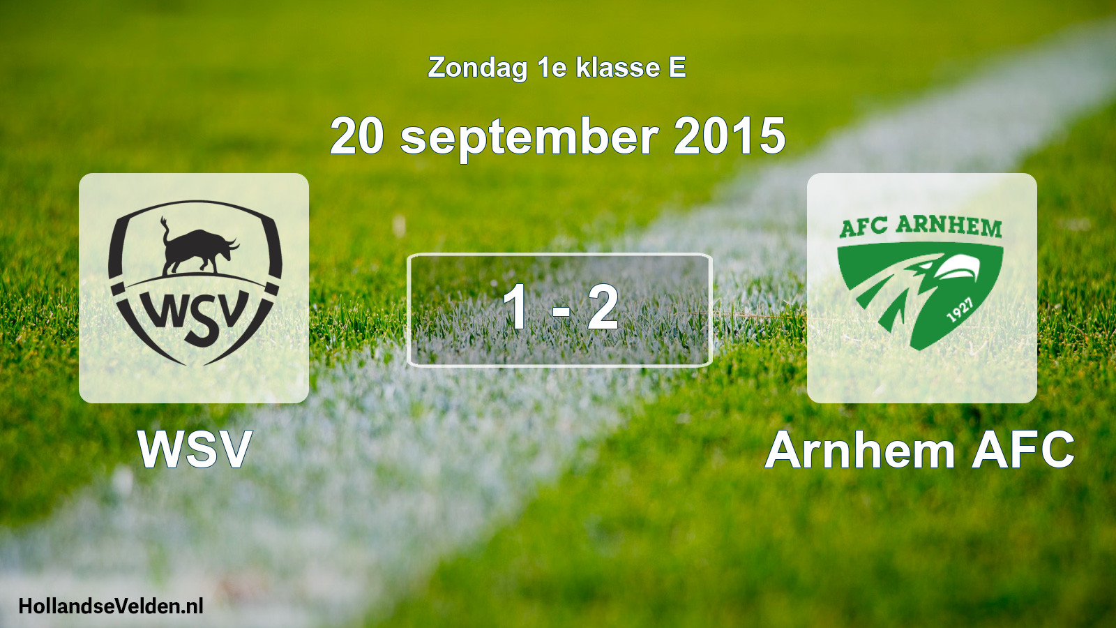 Total number of matches played: WSV - Arnhem AFC 1 - 2 (20 September 2015)