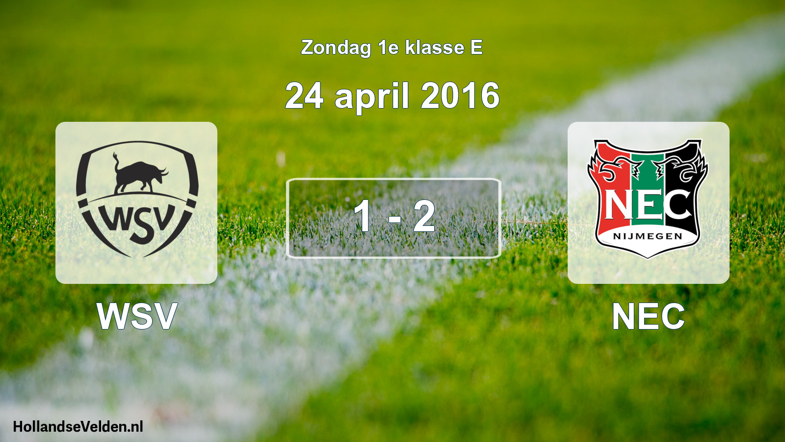 Total number of matches played: WSV - NEC 1 - 2 (24 April 2016)