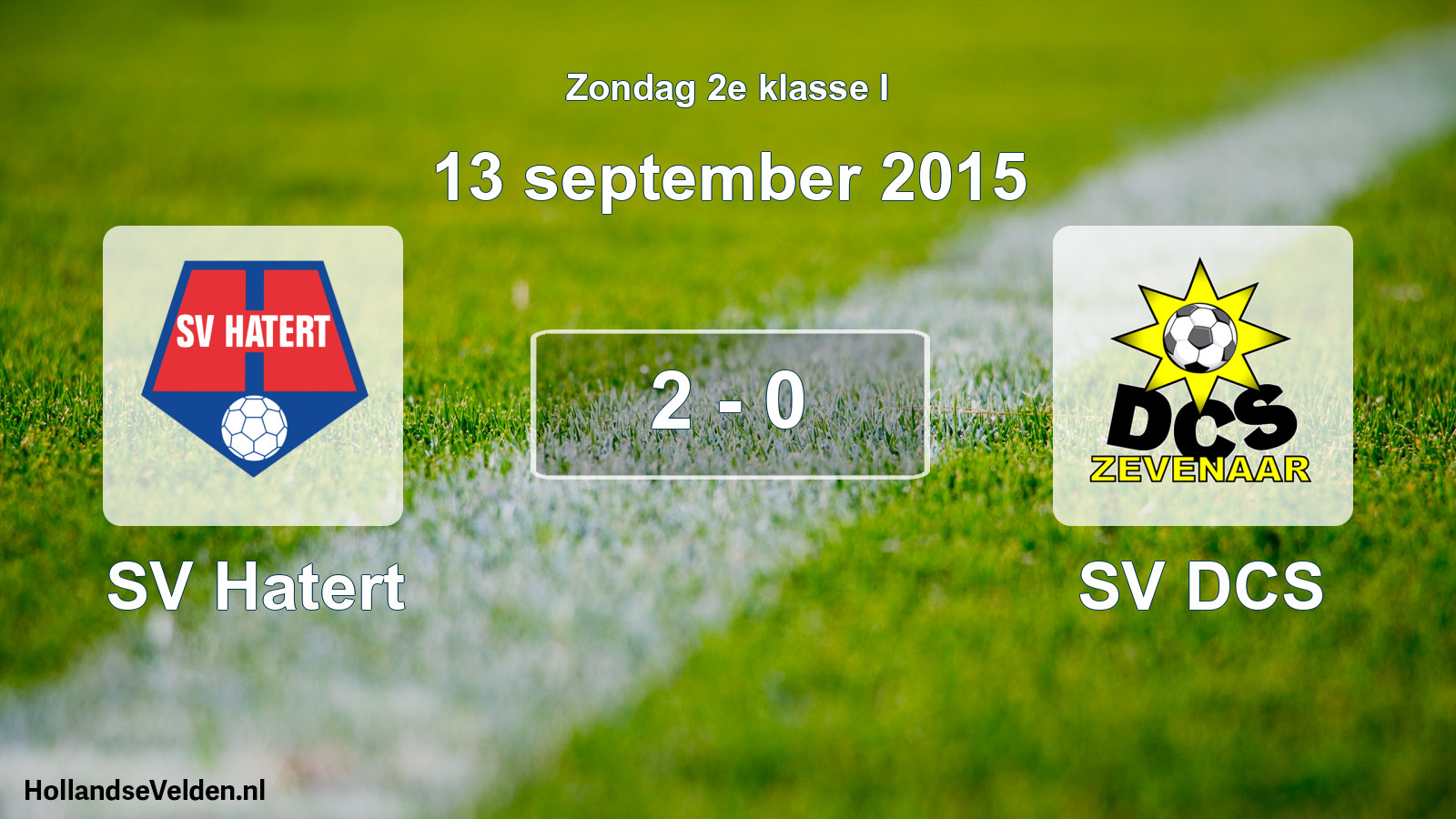 Total number of matches played: SV Hatert - SV DCS 2 - 0 (13 September 2015)