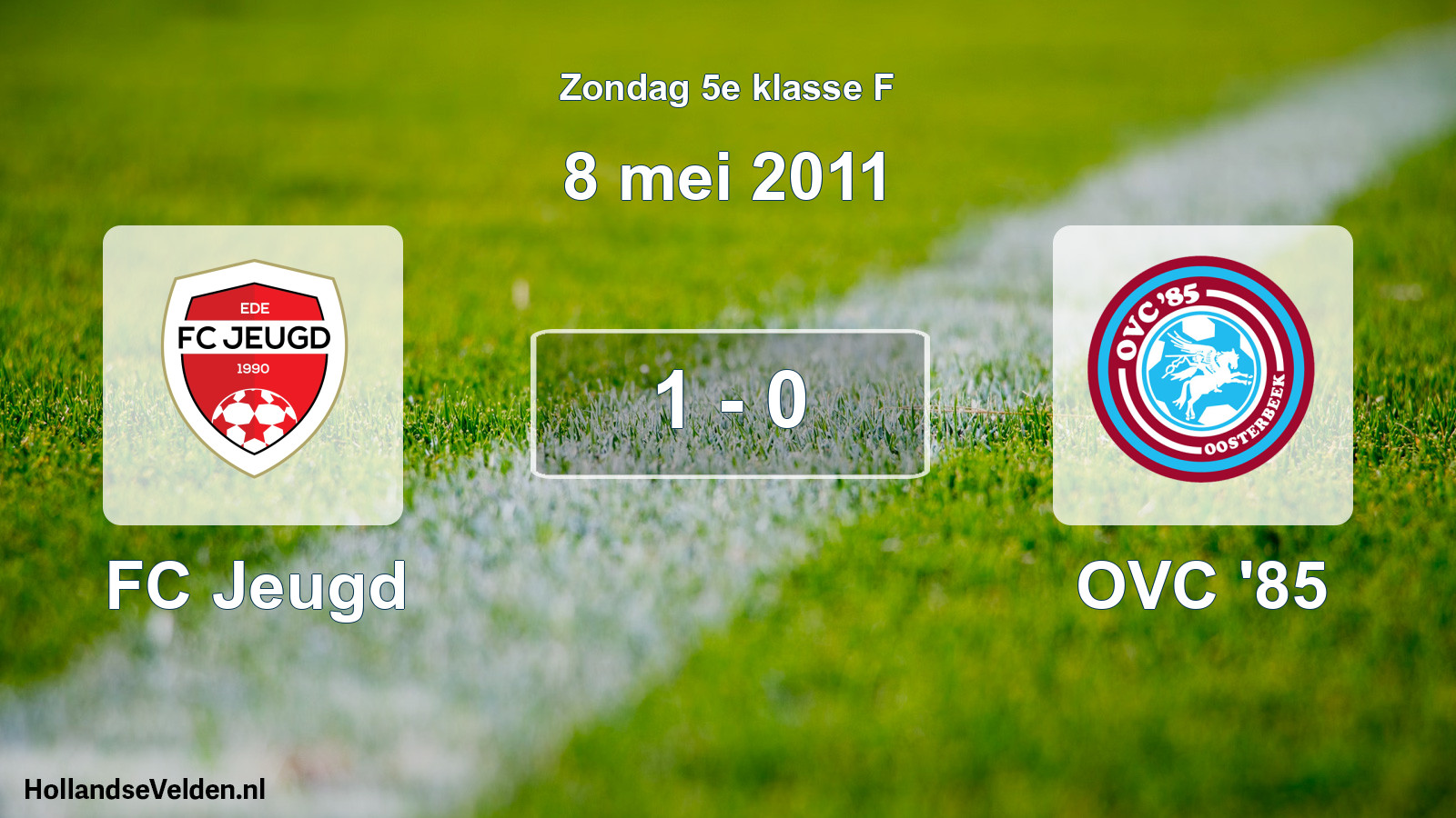 Total number of matches played: FC Jeugd - OVC '85 1 - 0 (8 May 2011)