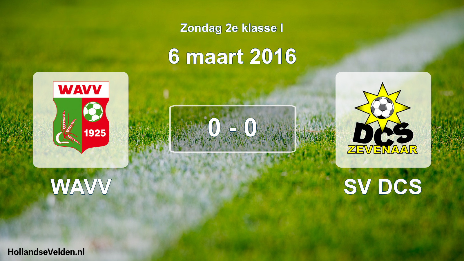 Total number of matches played: WAVV - SV DCS 0 - 0 (6 March 2016)