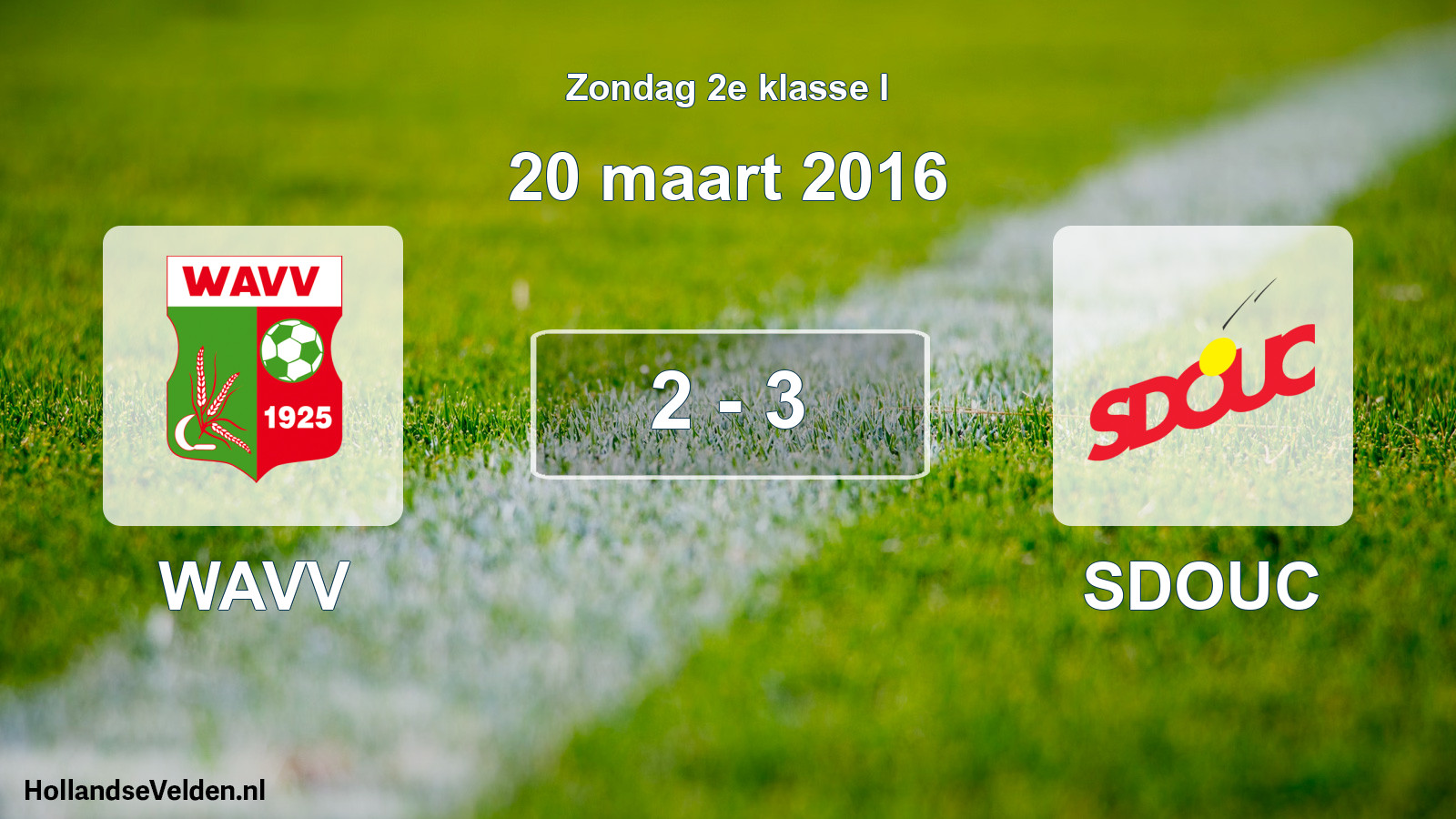 Total number of matches played: WAVV - SDOUC 2 - 3 (20 March 2016)