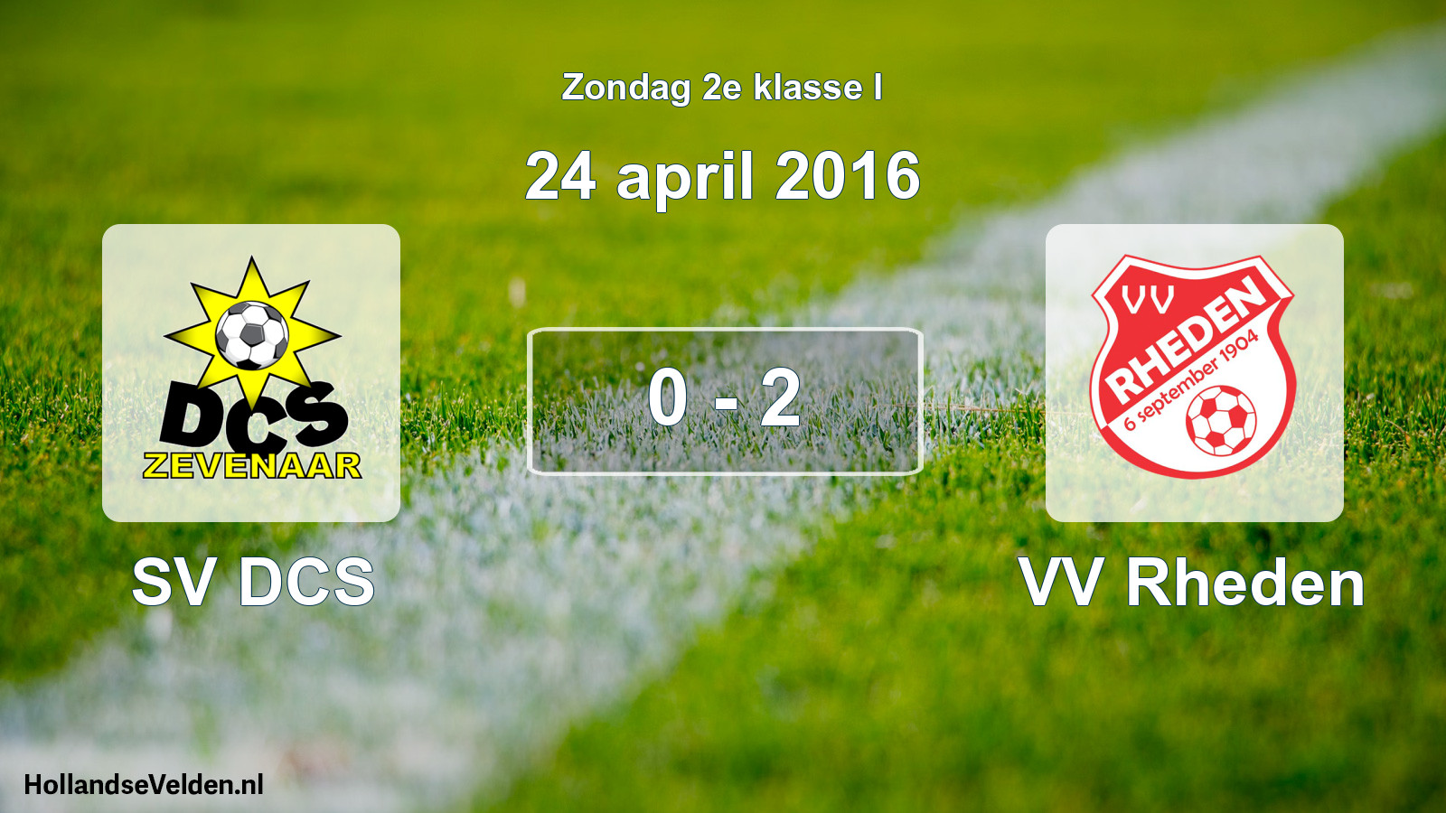 Total number of matches played: SV DCS - VV Rheden 0 - 2 (24 April 2016)