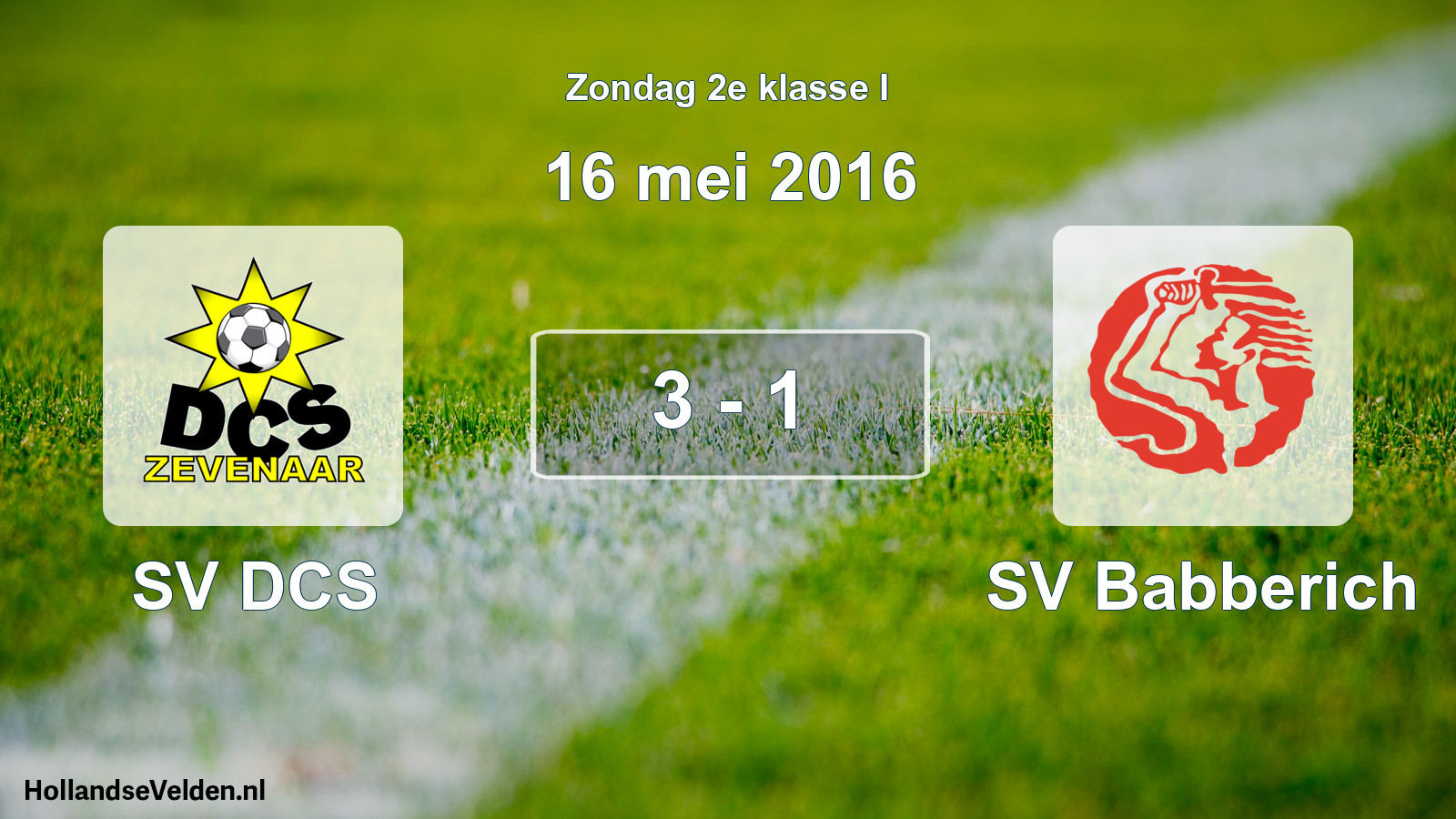 Total number of matches played: SV DCS - SV Babberich 3 - 1 (16 May 2016)