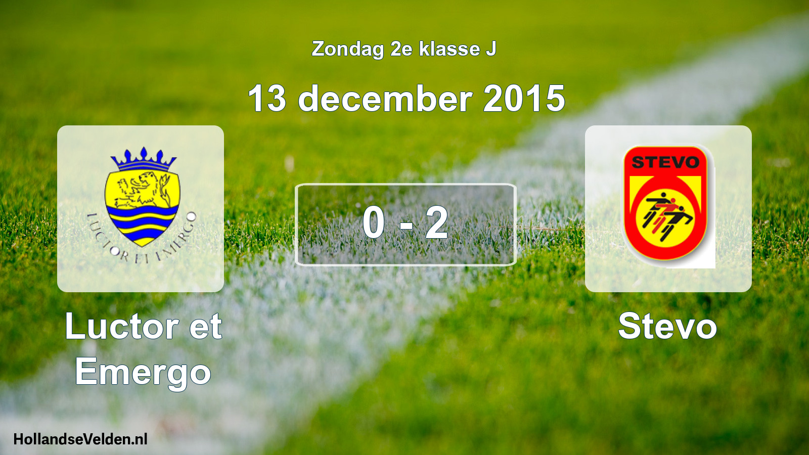 Total number of matches played: Luctor et Emergo - Stevo 0 - 2 (13 December 2015)