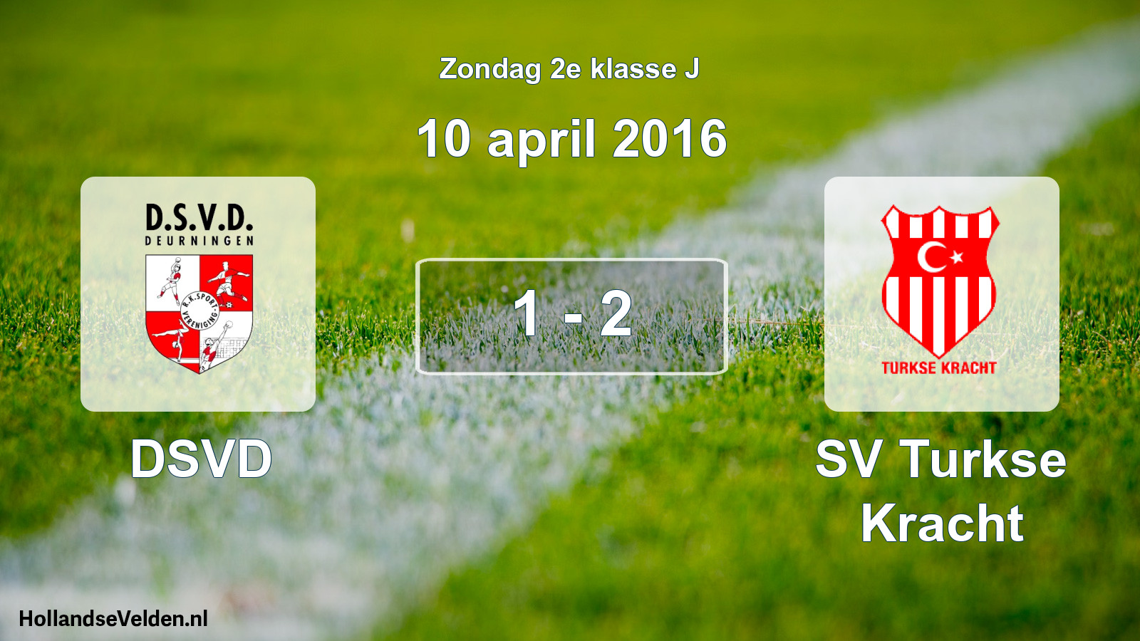 Total number of matches played: DSVD - SV Turkse Kracht 1 - 2 (10 April 2016)