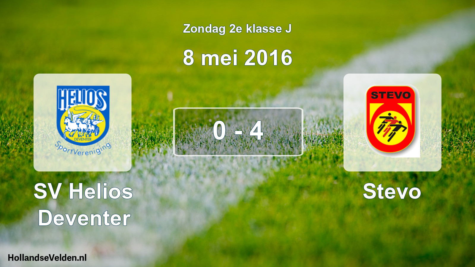 Total number of matches played: SV Helios Deventer - Stevo 0 - 4 (8 May 2016)