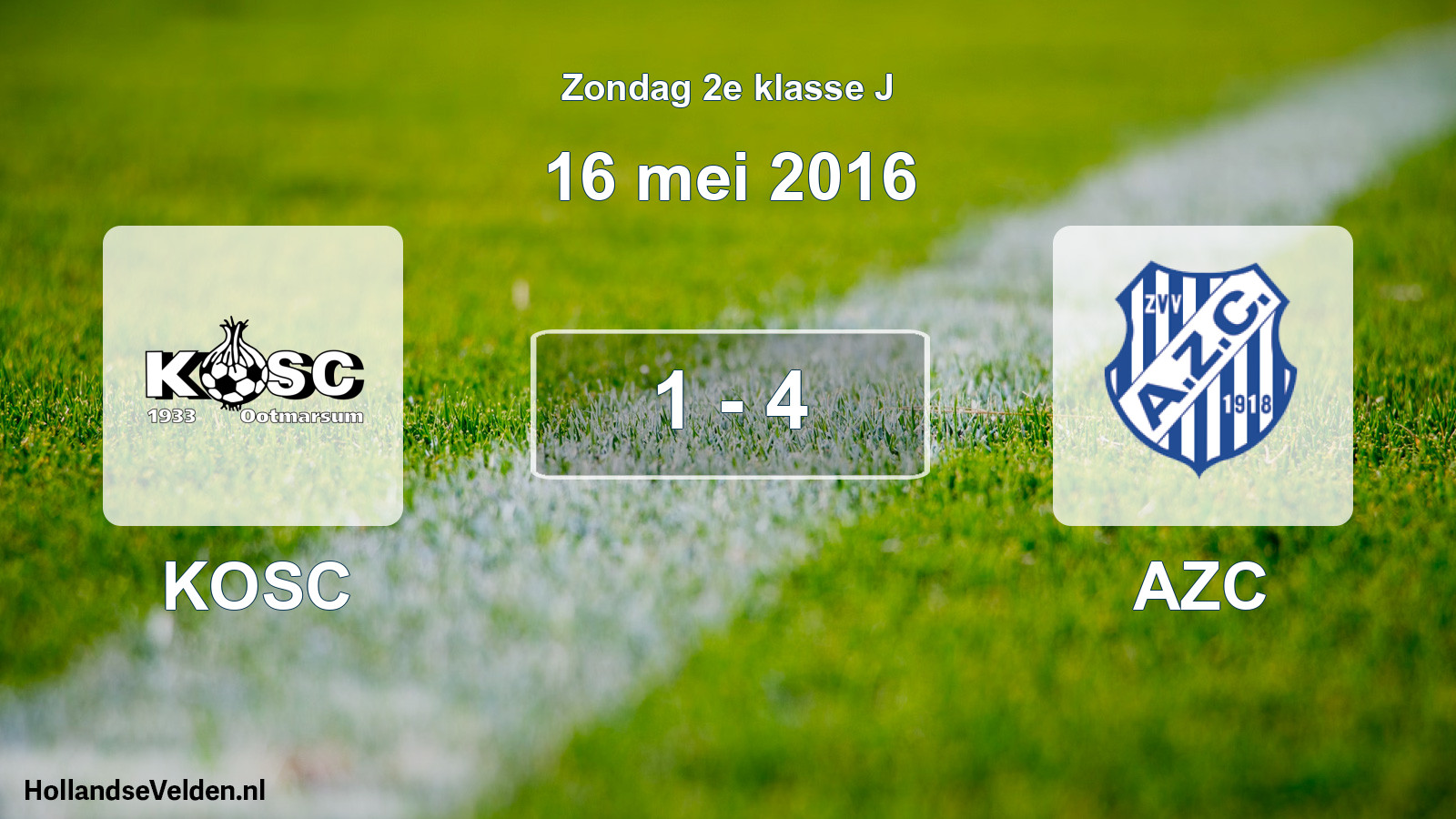 Total number of matches played: KOSC - AZC 1 - 4 (16 May 2016)