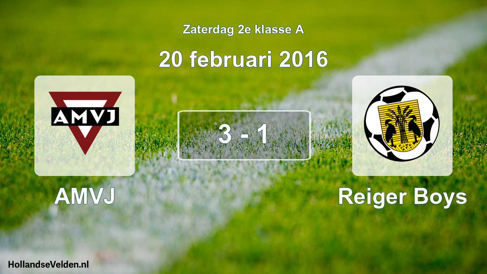 Total number of matches played: AMVJ - Reiger Boys 3 - 1 (20 February 2016)