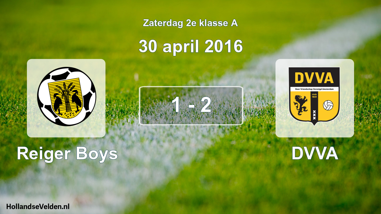 Total number of matches played: Reiger Boys - DVVA 1 - 2 (30 April 2016)