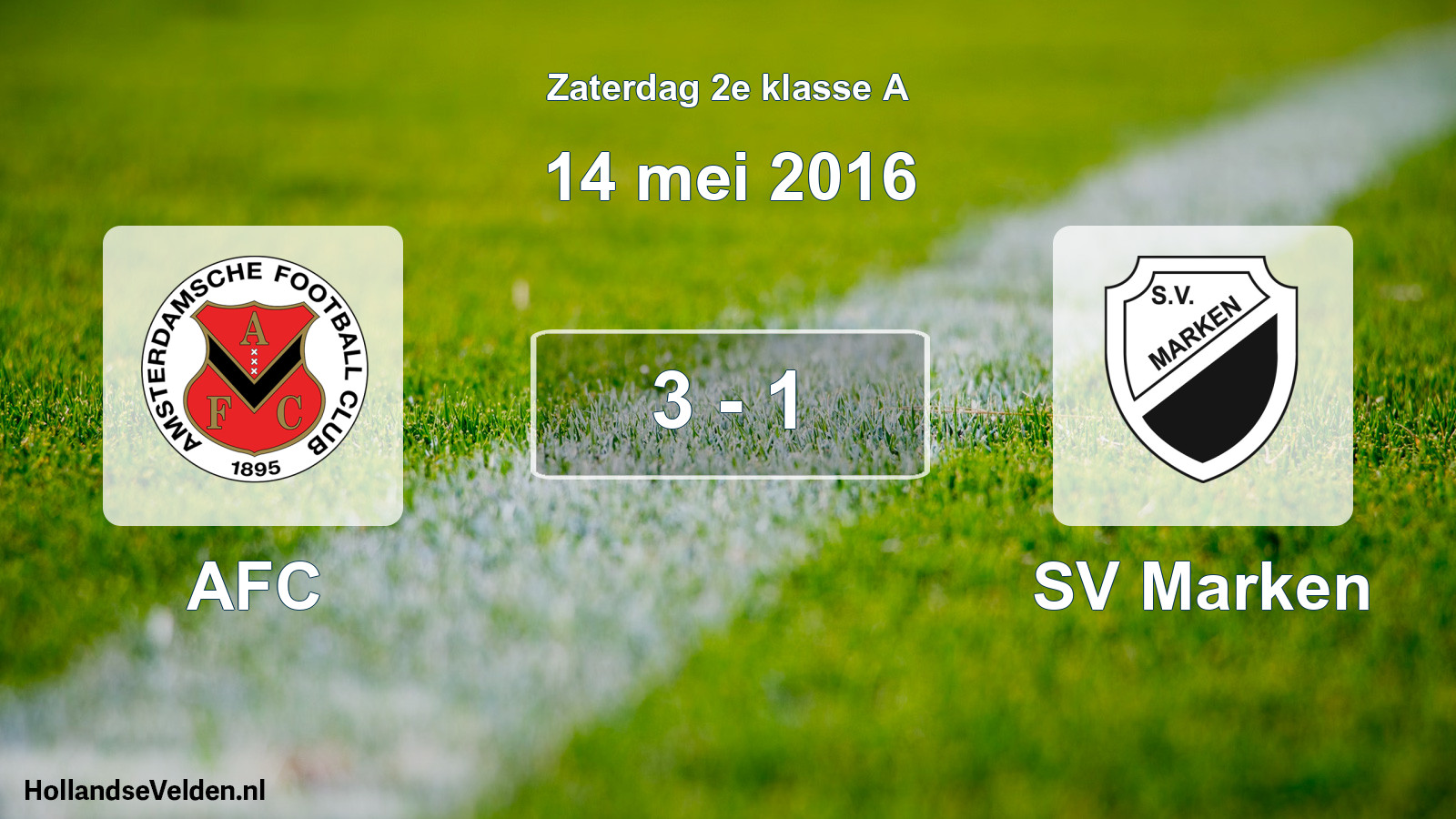 Total number of matches played: AFC - SV Marken 3 - 1 (14 May 2016)