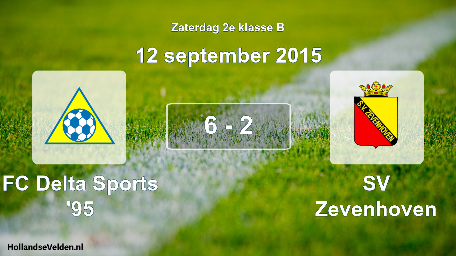 Total number of matches played: FC Delta Sports '95 - SV Zevenhoven 6 - 2 (12 September 2015)