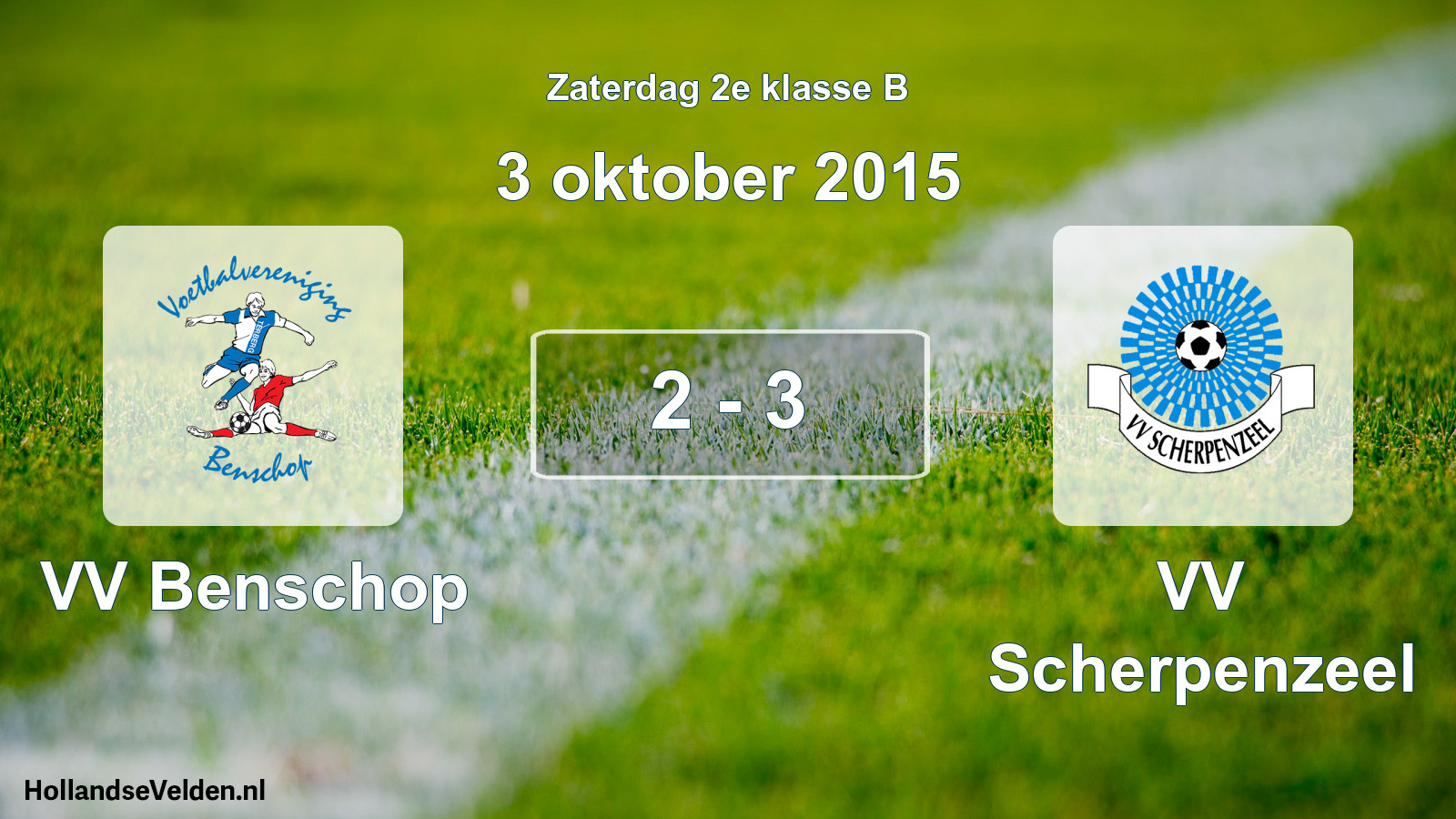 Total number of matches played: VV Benschop - VV Scherpenzeel 2 - 3 (3 October 2015)