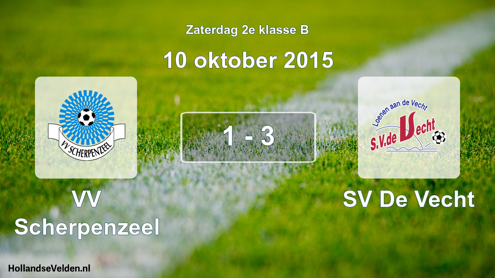 Total number of matches played: VV Scherpenzeel - SV De Vecht 1 - 3 (10 October 2015)