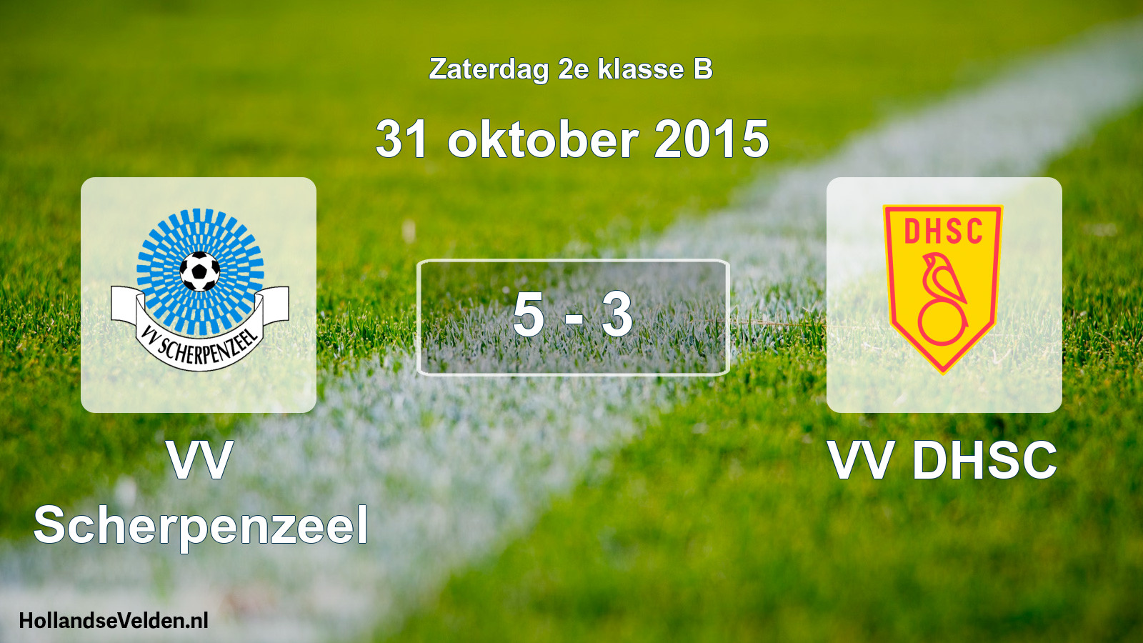 Total number of matches played: VV Scherpenzeel - VV DHSC 5 - 3 (31 October 2015)