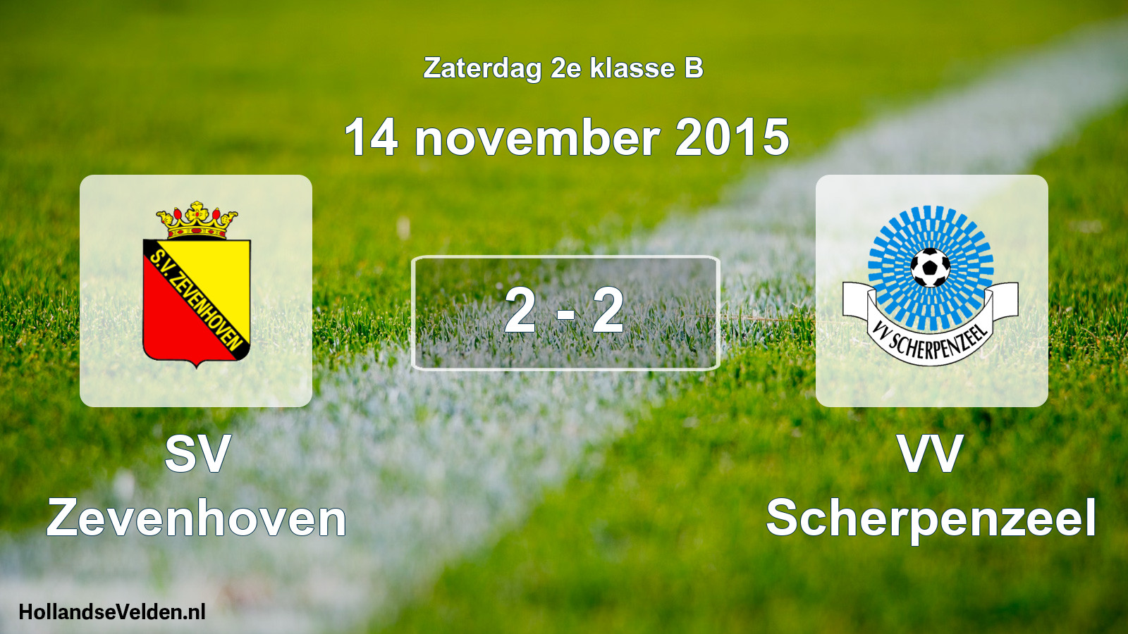 Total number of matches played: SV Zevenhoven - VV Scherpenzeel 2 - 2 (14 November 2015)