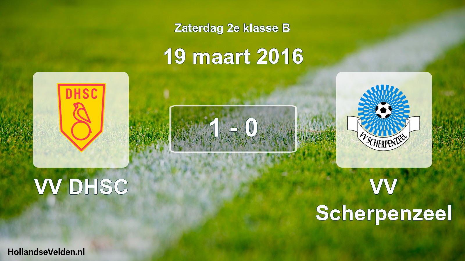 Total number of matches played: VV DHSC - VV Scherpenzeel 1 - 0 (19 March 2016)