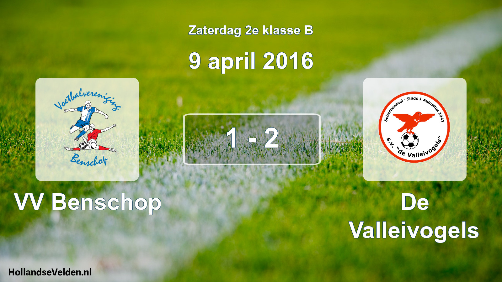 Total number of matches played: VV Benschop - De Valleivogels 1 - 2 (9 April 2016)
