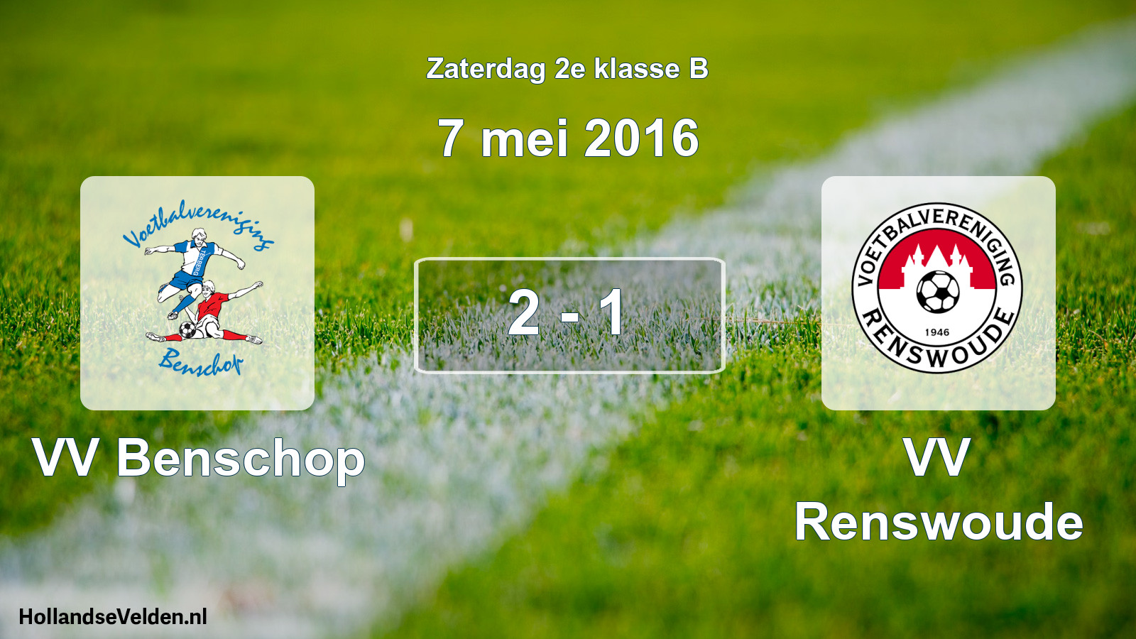 Total number of matches played: VV Benschop - VV Renswoude 2 - 1 (7 May 2016)