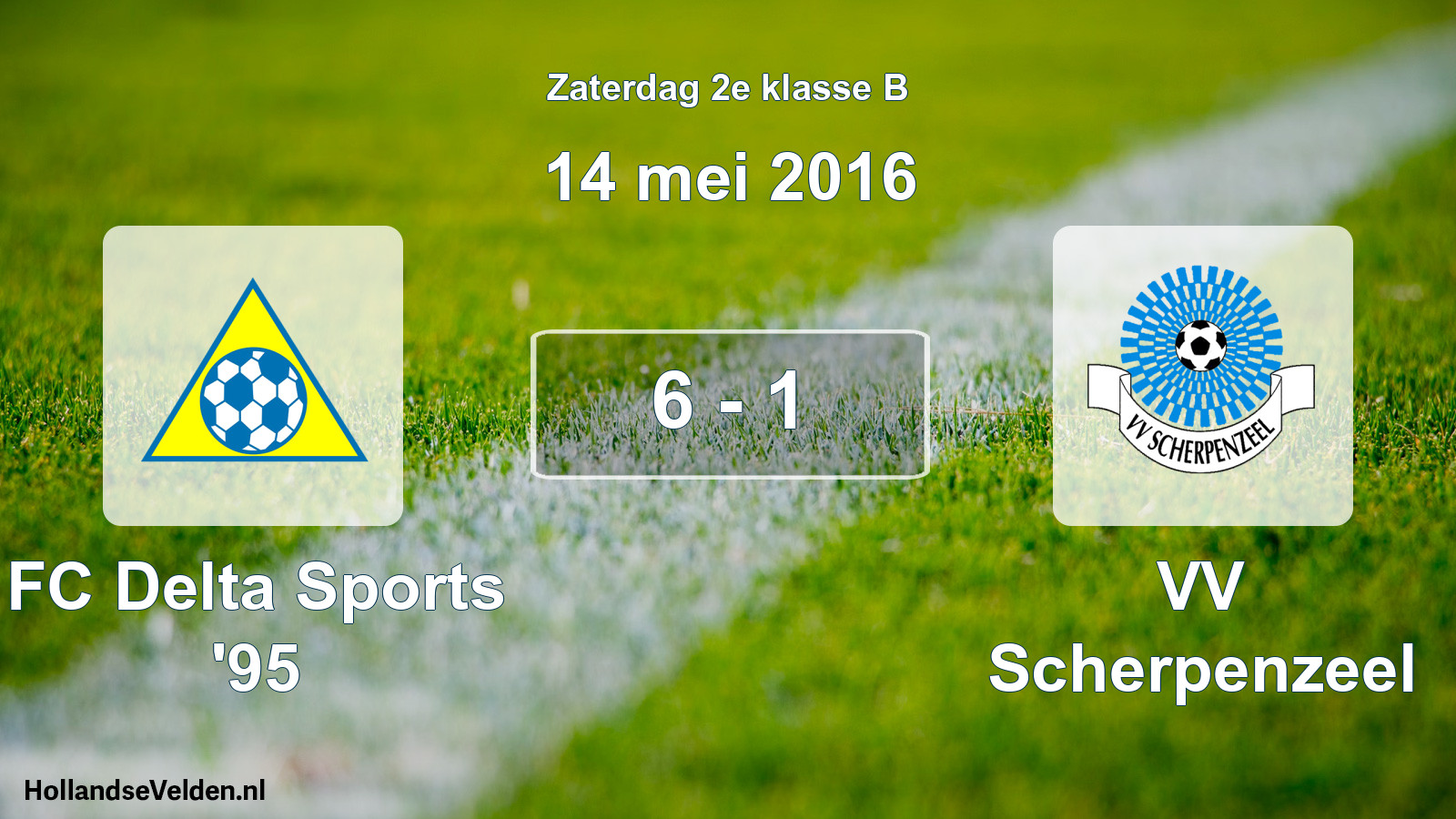 Total number of matches played: FC Delta Sports '95 - VV Scherpenzeel 6 - 1 (14 May 2016)