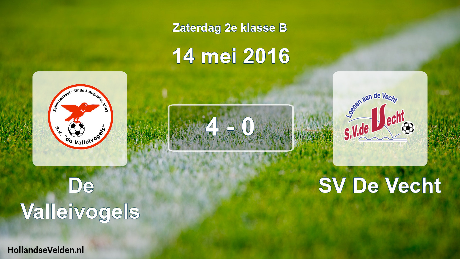 Total number of matches played: De Valleivogels - SV De Vecht 4 - 0 (14 May 2016)
