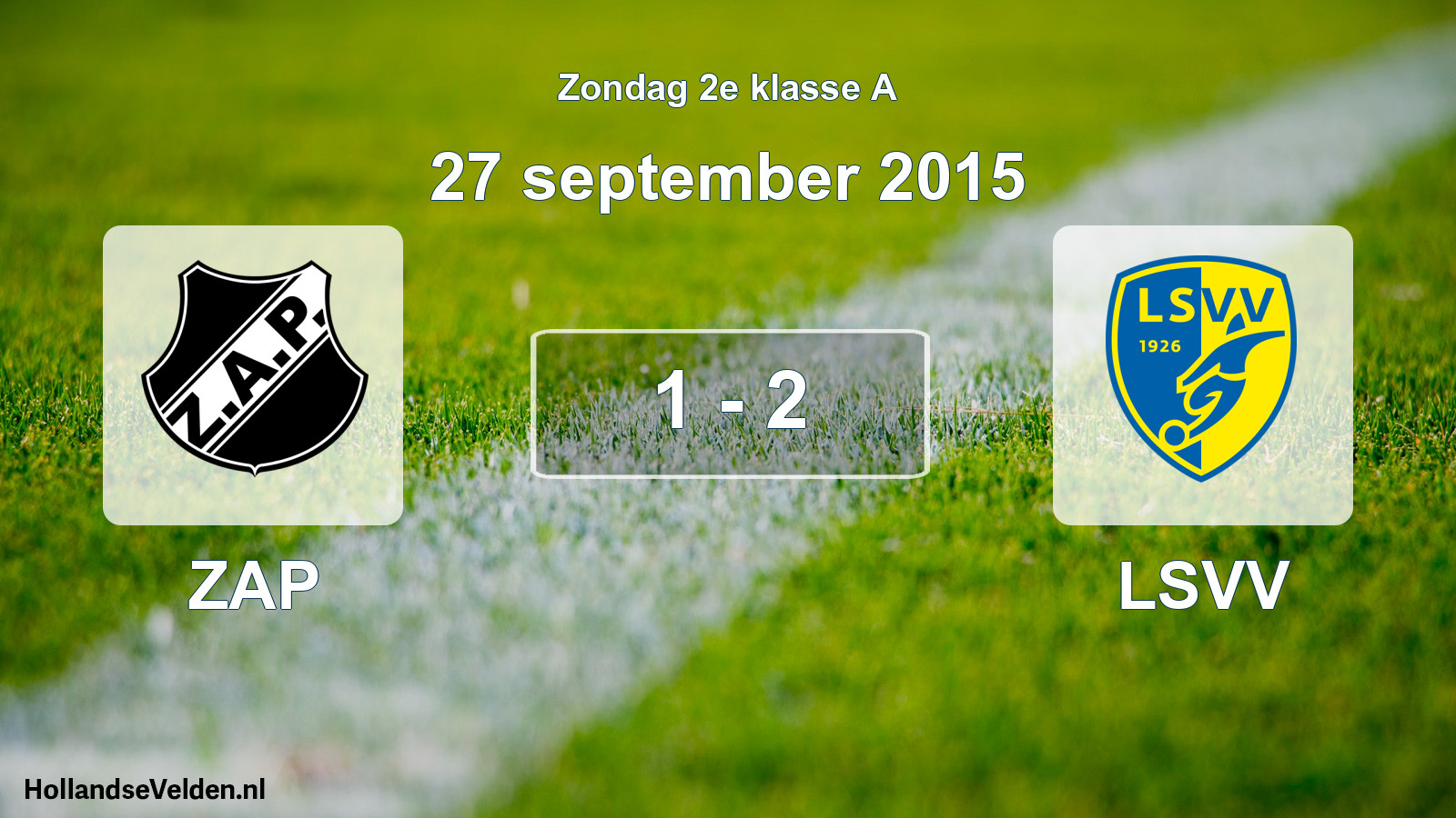Total number of matches played: ZAP - LSVV 1 - 2 (27 September 2015)
