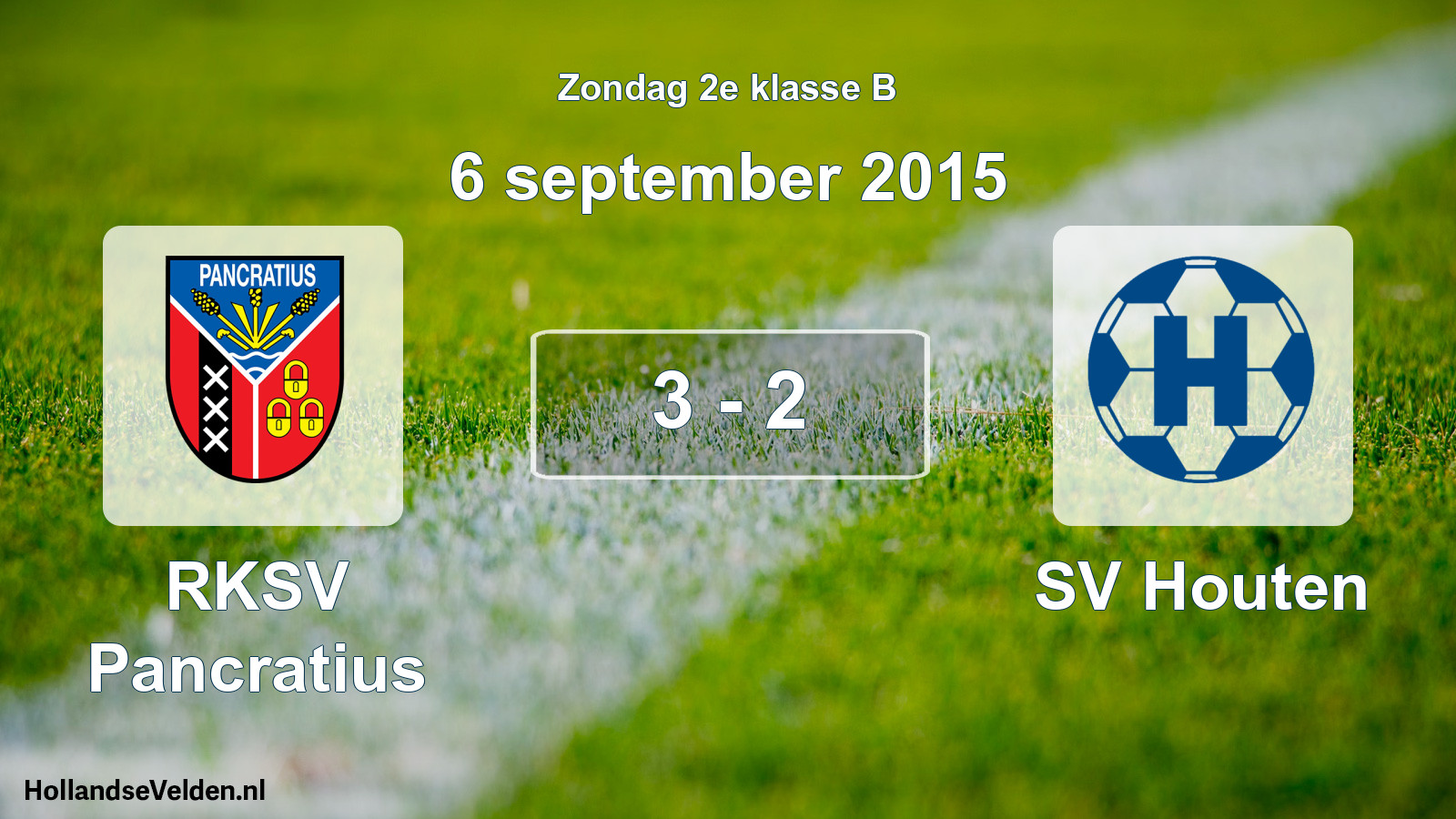 Total number of matches played: RKSV Pancratius - SV Houten 3 - 2 (6 September 2015)