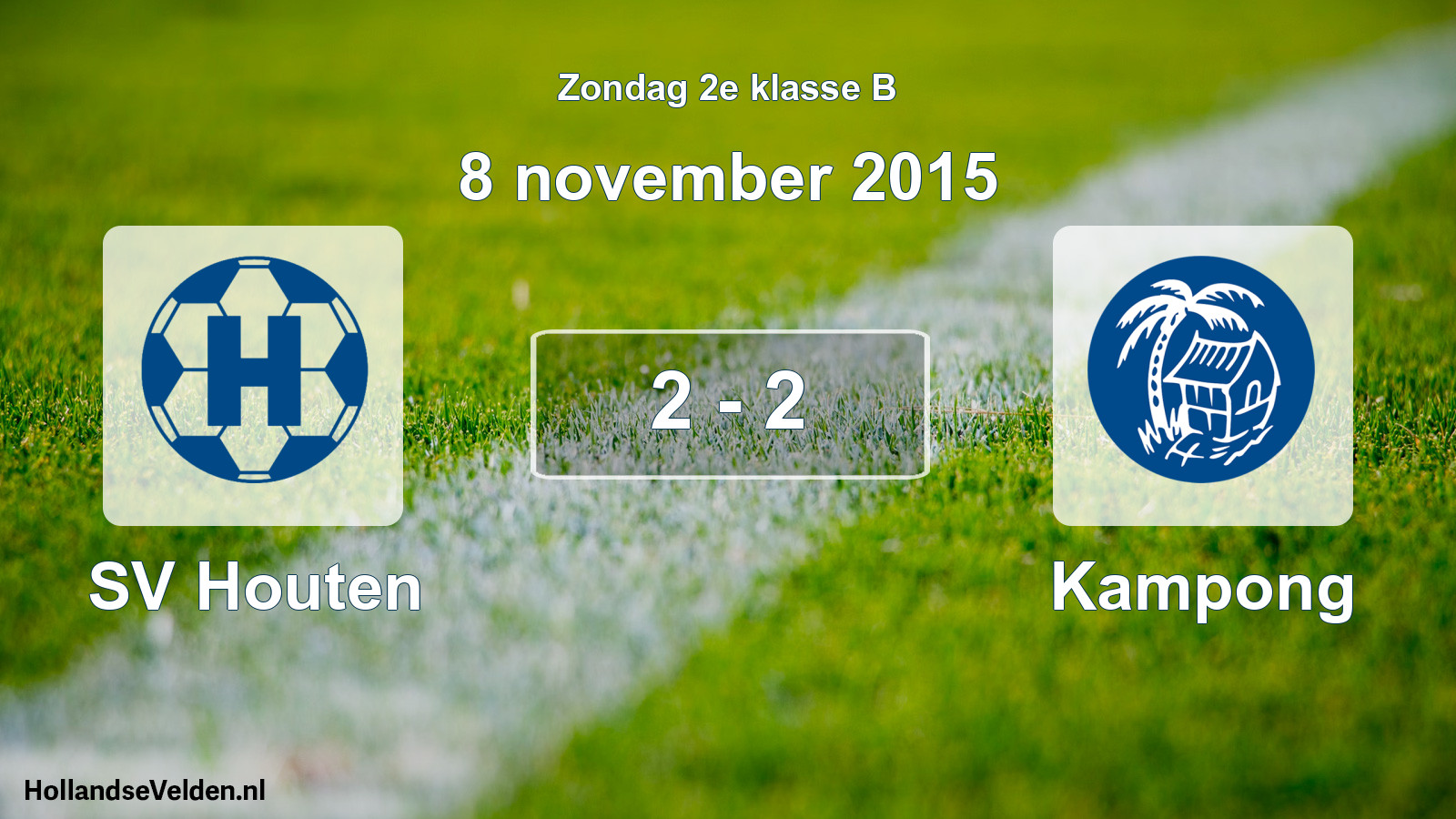 Total number of matches played: SV Houten - Kampong 2 - 2 (8 November 2015)
