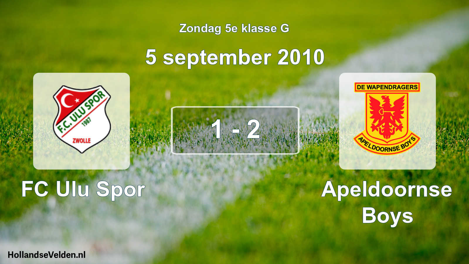Total number of matches played: FC Ulu Spor - Apeldoornse Boys 1 - 2 (5 September 2010)