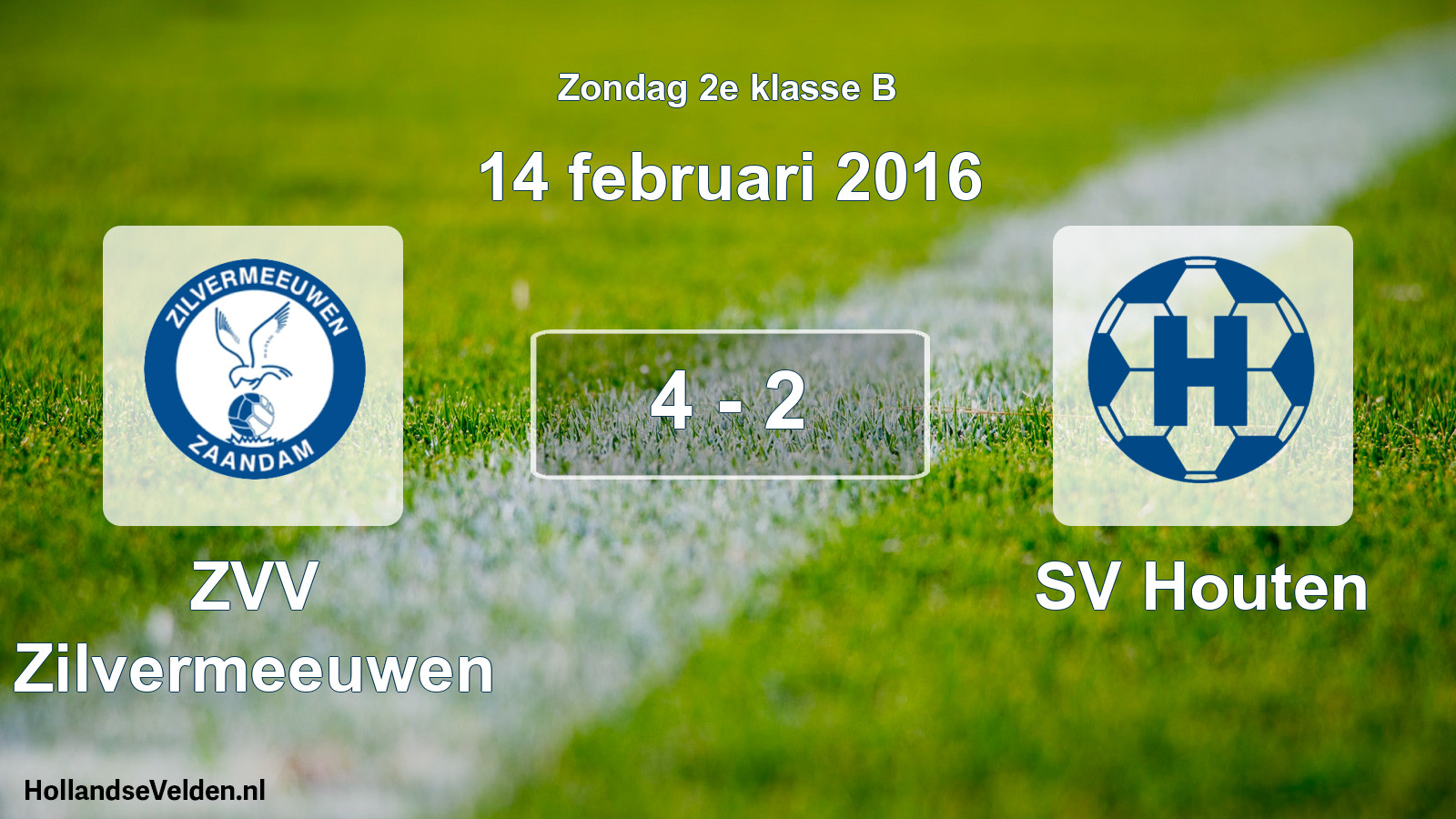 Total number of matches played: ZVV Zilvermeeuwen - SV Houten 4 - 2 (14 February 2016)