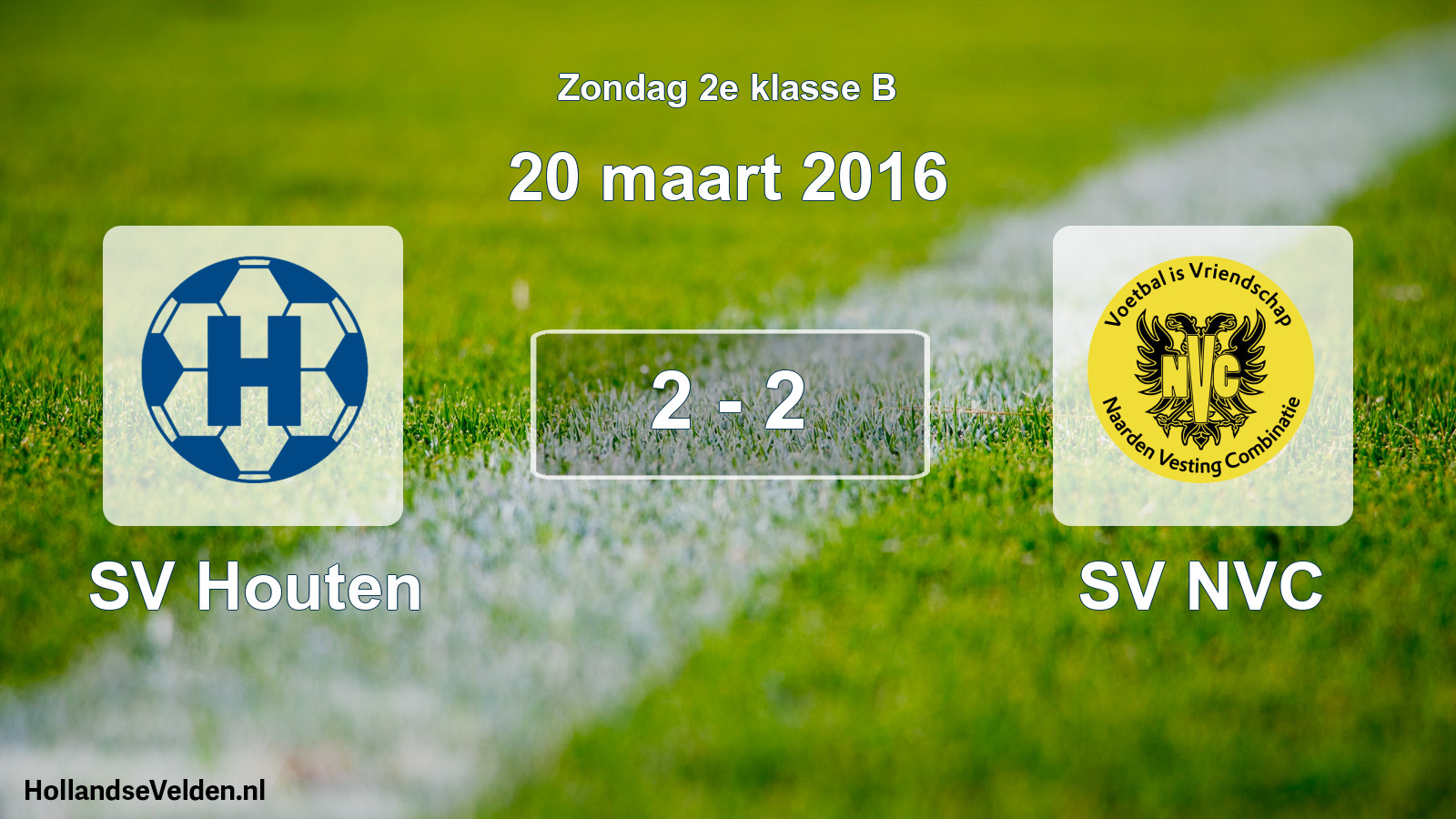 Total number of matches played: SV Houten - SV NVC 2 - 2 (20 March 2016)