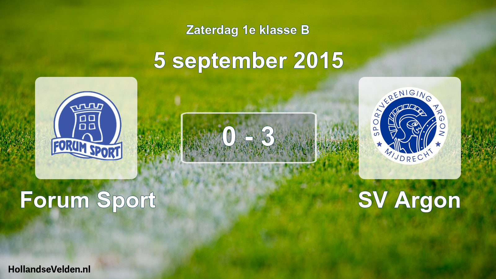 Total number of matches played: Forum Sport - SV Argon 0 - 3 (5 September 2015)