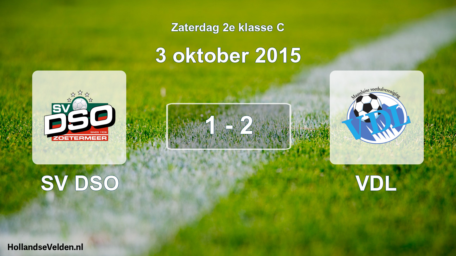 Total number of matches played: SV DSO - VDL 1 - 2 (3 October 2015)