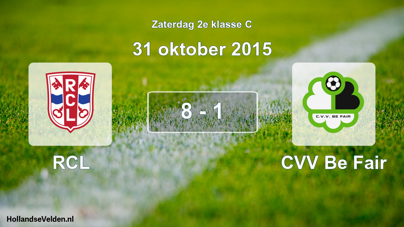 Total number of matches played: RCL - CVV Be Fair 8 - 1 (31 October 2015)