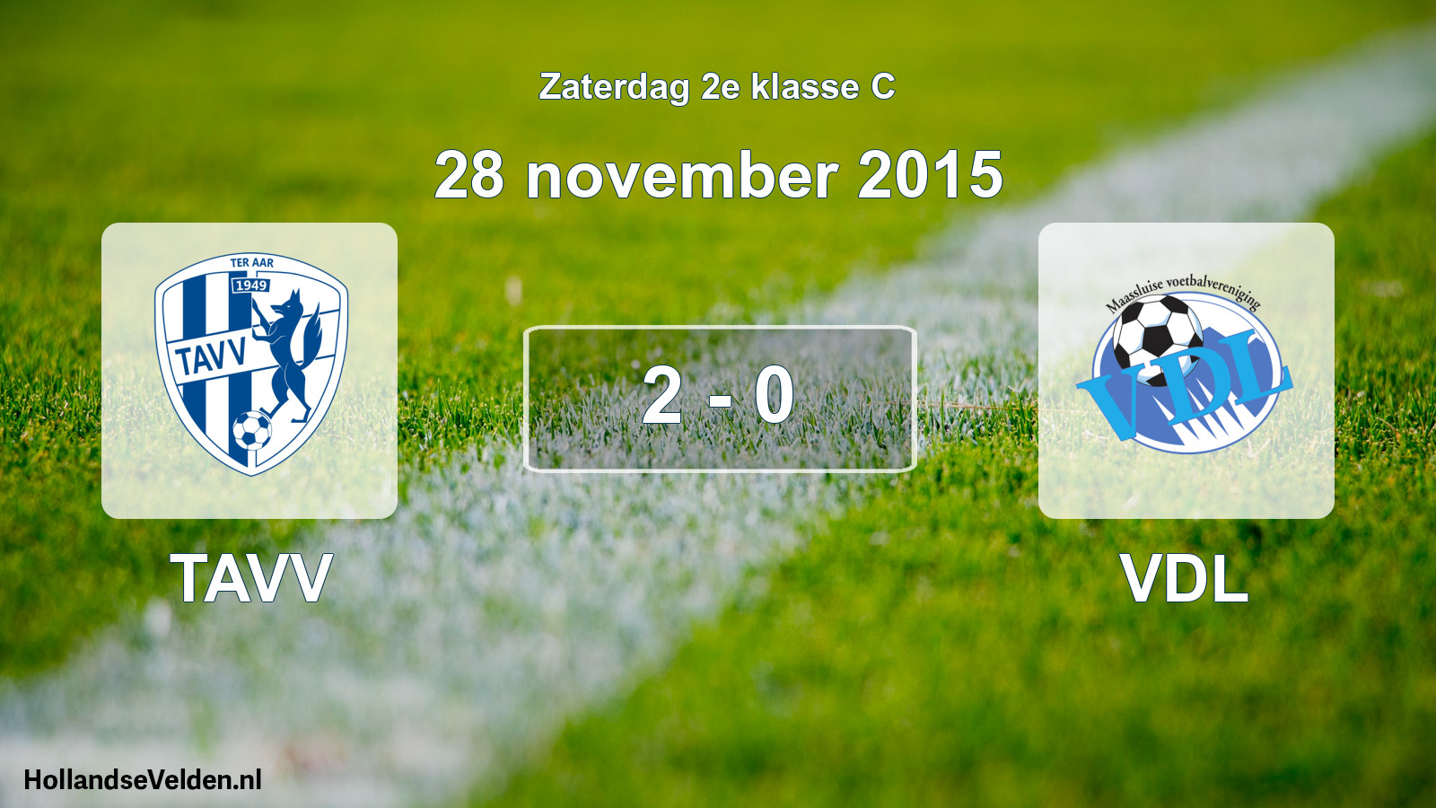 Total number of matches played: TAVV - VDL 2 - 0 (28 November 2015)