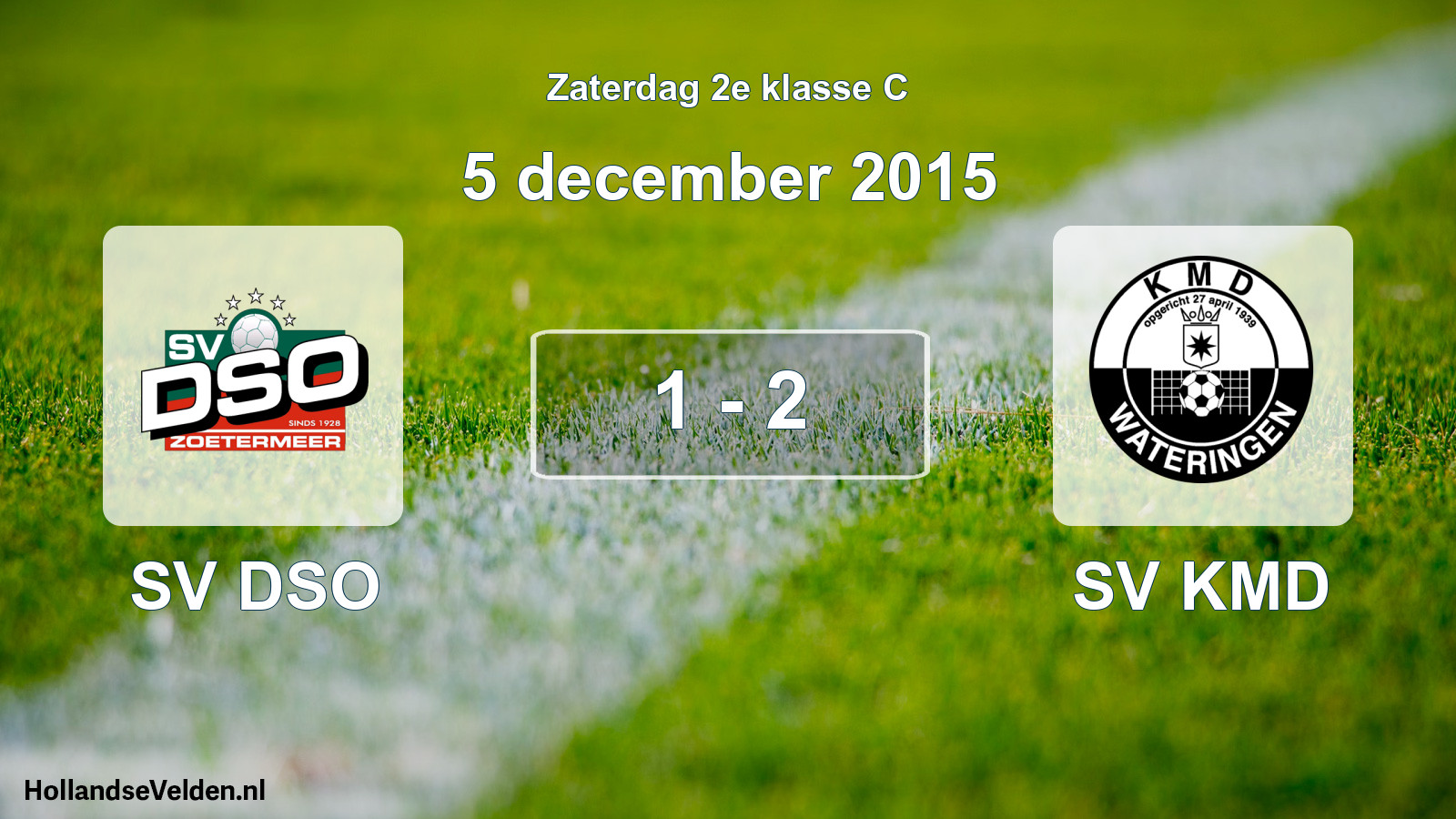 Total number of matches played: SV DSO - SV KMD 1 - 2 (5 December 2015)