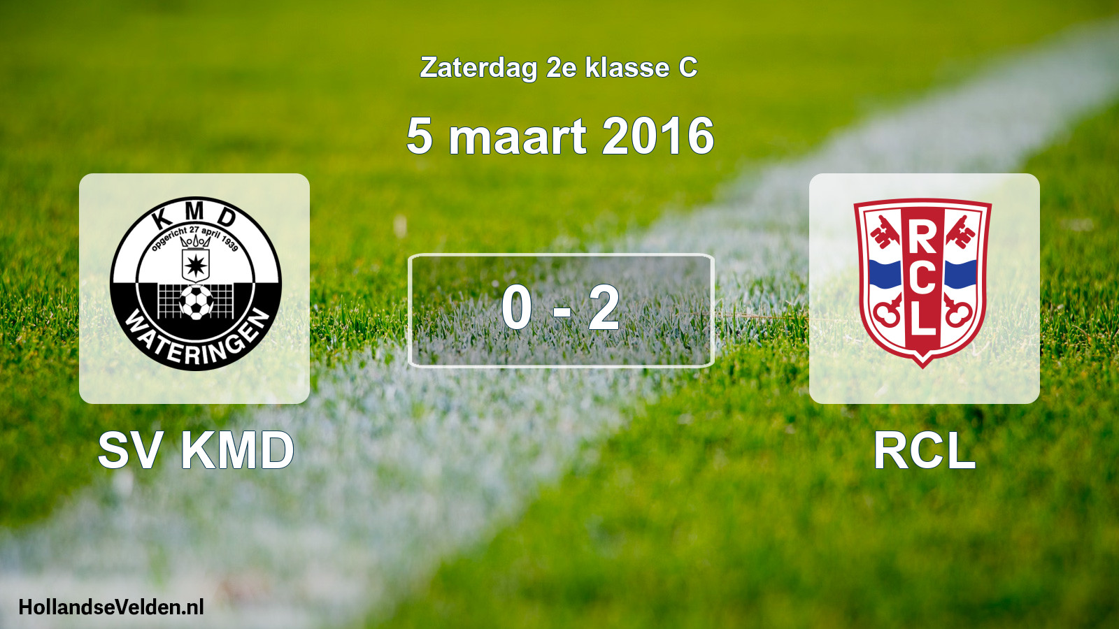 Total number of matches played: SV KMD - RCL 0 - 2 (5 March 2016)