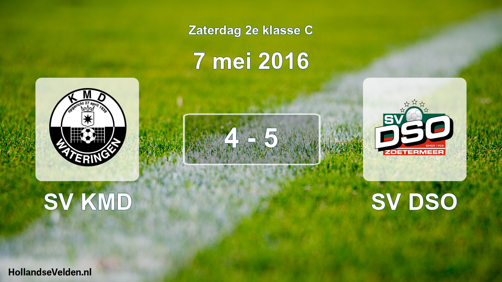 Total number of matches played: SV KMD - SV DSO 4 - 5 (7 May 2016)