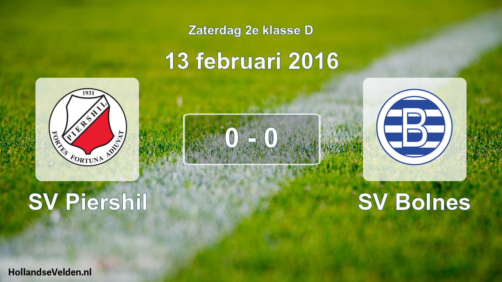 Total number of matches played: SV Piershil - SV Bolnes 0 - 0 (13 February 2016)