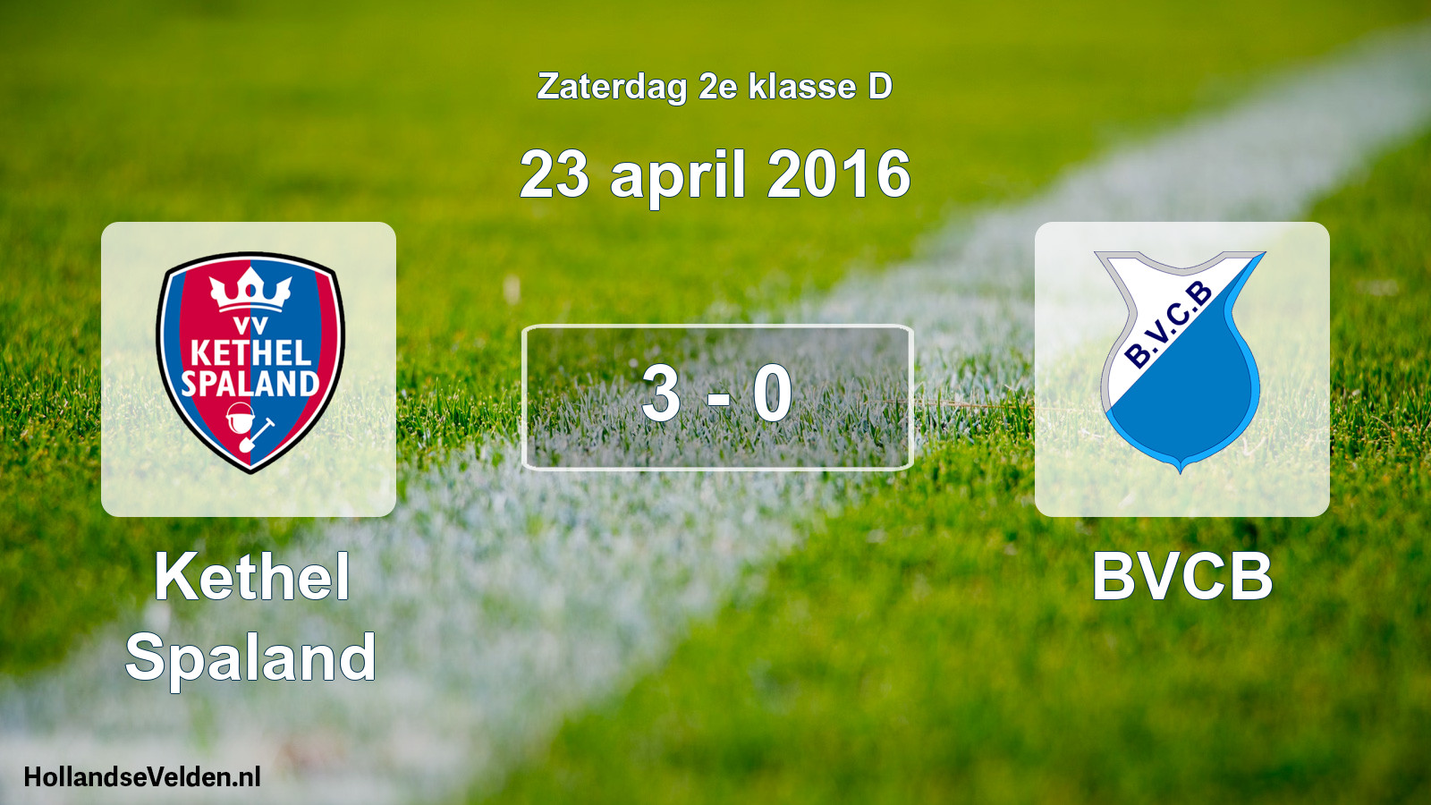 Total number of matches played: Kethel Spaland - BVCB 3 - 0 (23 April 2016)