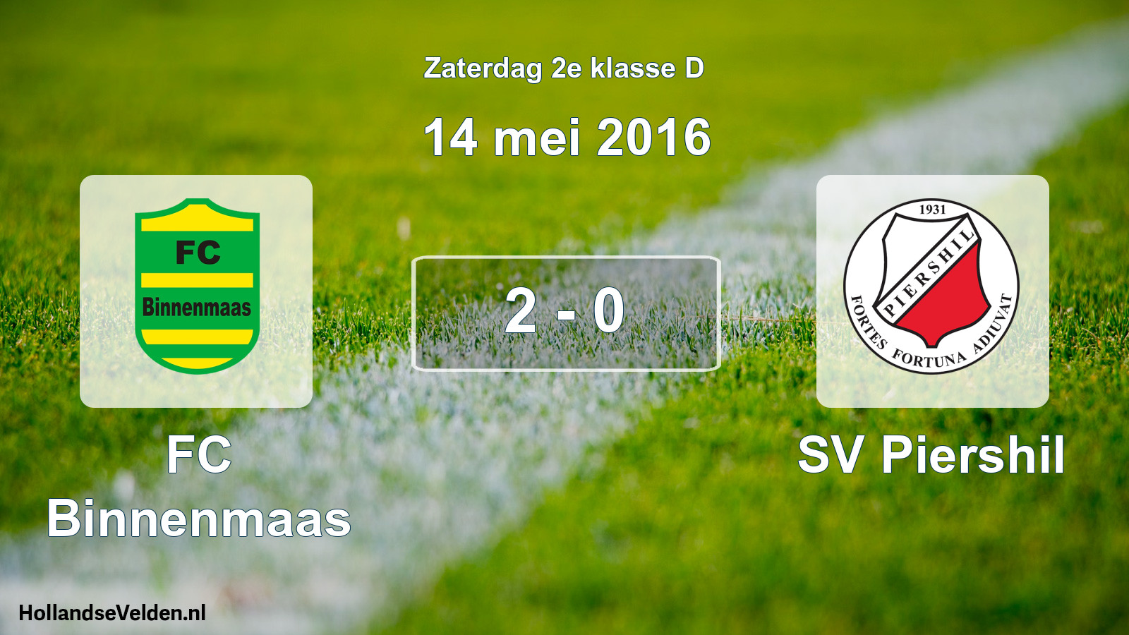 Total number of matches played: FC Binnenmaas - SV Piershil 2 - 0 (14 May 2016)