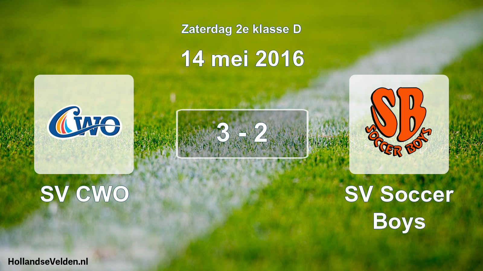 Total number of matches played: SV CWO - SV Soccer Boys 3 - 2 (14 May 2016)