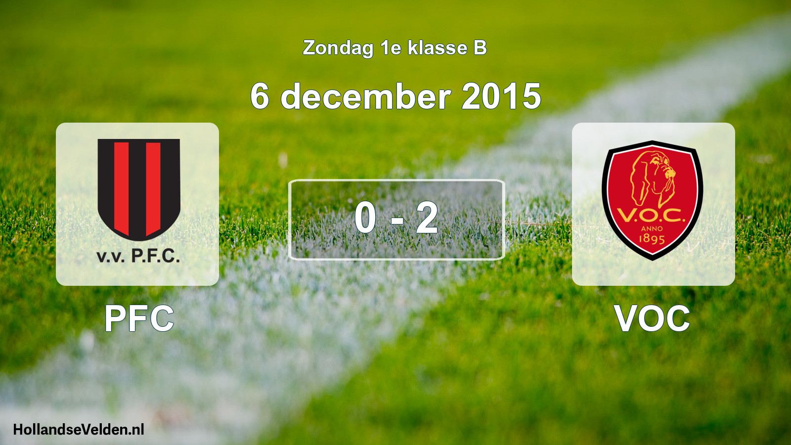 Total number of matches played: PFC - VOC 0 - 2 (6 December 2015)
