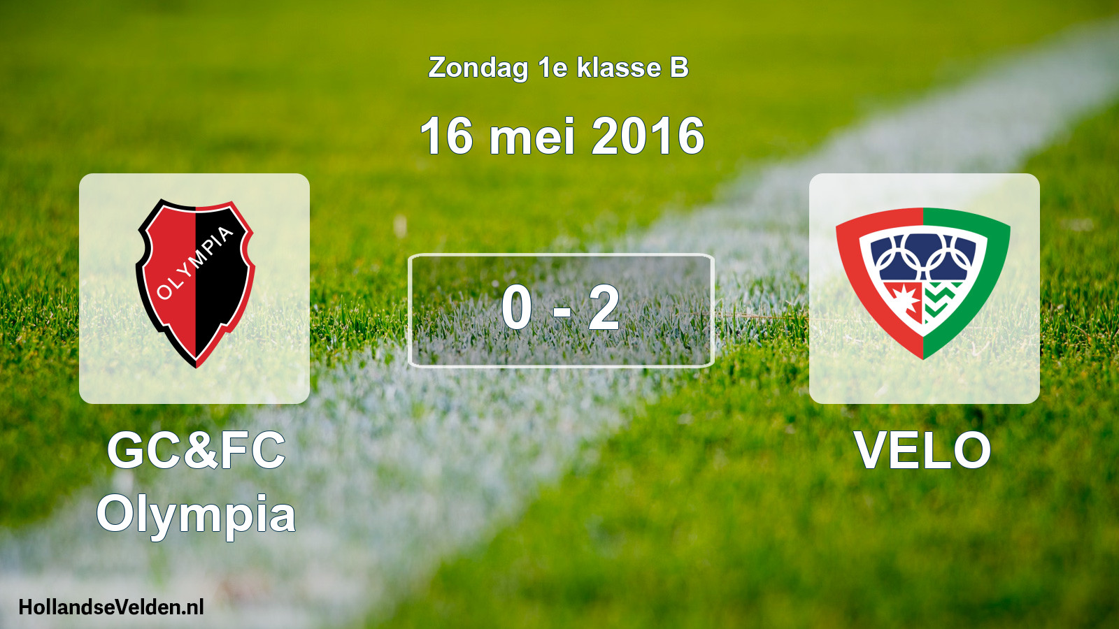 Total number of matches played: GC&FC Olympia - VELO 0 - 2 (16 May 2016)